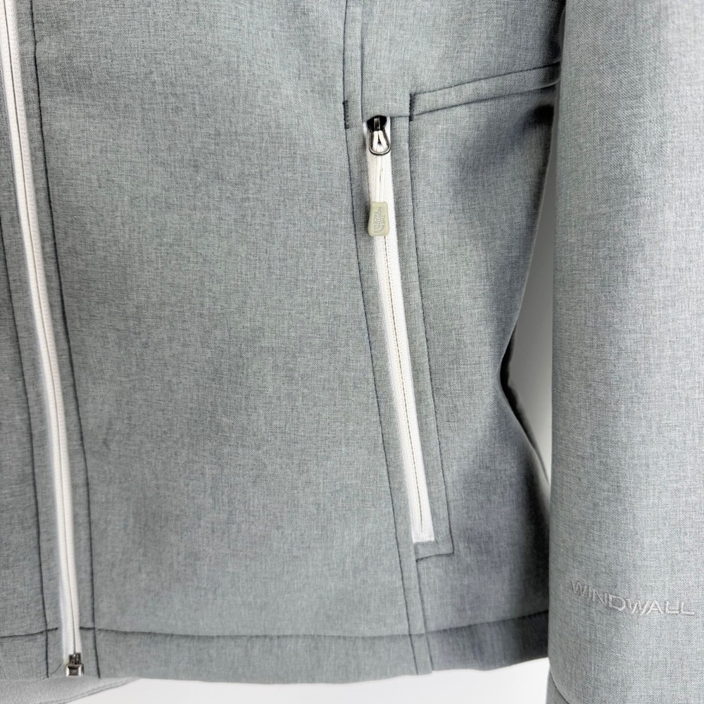 The North Face Womens Gray WindWall Apex Bionic Softshell Jacket Medium - Picture 5 of 12